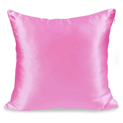 1pc Pillowcase Super Soft Imitated Satin Silk Pillowcase with Zipper for Hair and Skin  Breathable Both Sides Silk Pillow Case