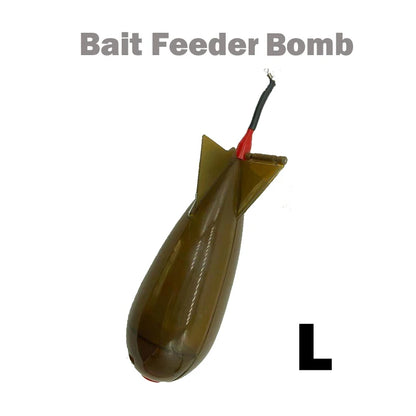 TOLU Fishing Rocket Feeder Large Small Spod Bomb Float Lure Bait Holder 2 Size Pellet Rockets Feeders Position Gear Accessories