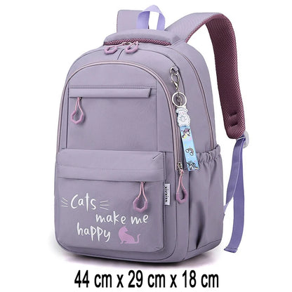 Beg sekolah kanak-kanak perempuan beg sekolah beg belakang merah jambu untuk kanak-kanak kanak-kanak remaja beg sekolah rendah Kawaii comel kalis air kit kelas kecil 