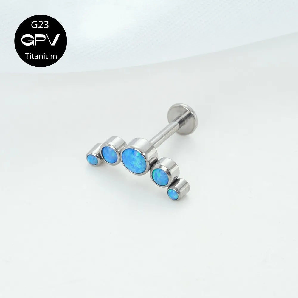 G23 Titanium Telinga Stud Zirkon Opal Tindik Barang Kemas Dalam 25 Warna Pilihan Wanita Bar Parti Fesyen Telinga Rawan Stud 