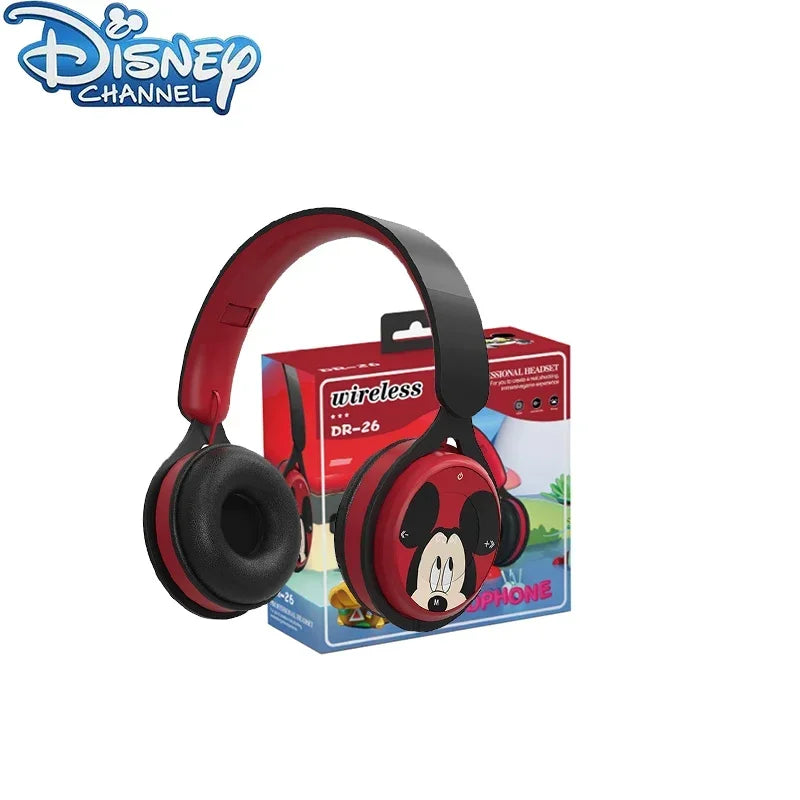 Disney Marvel Y08 Steel Mickey Wireless Earphones Blutooth Surround Stereo Foldable Earphones Laptop Earphones with Microphone