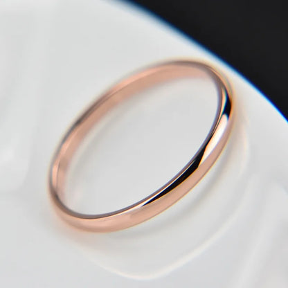 Cincin Keluli Tahan Karat Boleh Laras Ins Tide Untuk Wanita Perangai Mudah Cincin Pertunangan Perhiasan Fesyen 