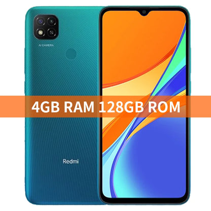 Versi Global Xiaomi Redmi 9C 3GB+64GB/ 4GB+128GB Telefon Pintar 13MP Kamera Helio G35 6.53" Paparan 5000mAh Bateri Telefon Pintar 