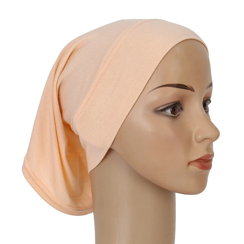 Ramadan Hijab Undercap Head Cover Instant Cotton Bonnet Hijabs for Women Muslim Turbans Inner Cap Turbante Muslim Women Hijab