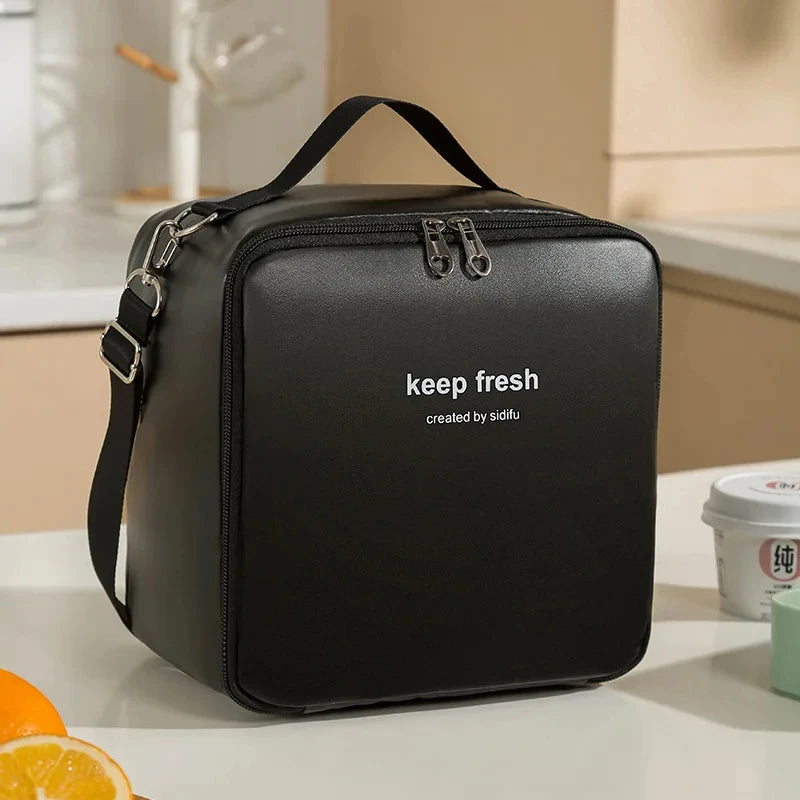 Beg Bento satu bahu Beg Kotak Makan Tengahari Pelajar Beg Makan Tengahari Mudah Alih Pekerja Pejabat Membawa Beg Makan Tengahari Beg Penebat Terma
