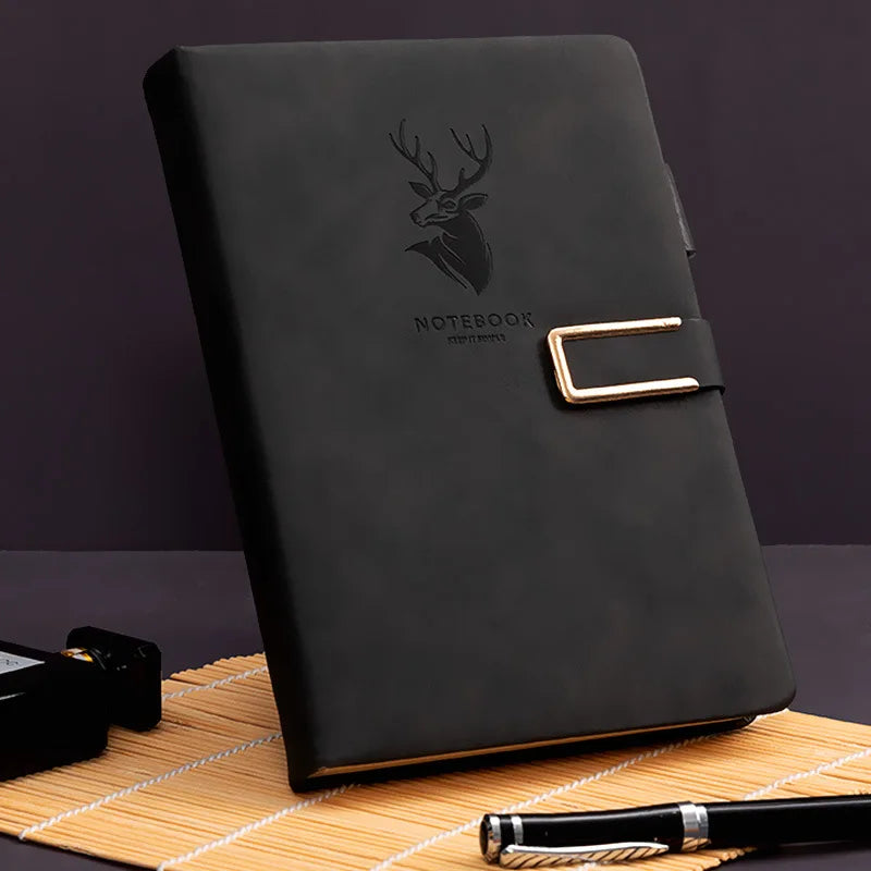 360 Sheets Business Notebook Buckle Notebook Multi Color Thickened A5 Leather Notebook Stationery Supplies