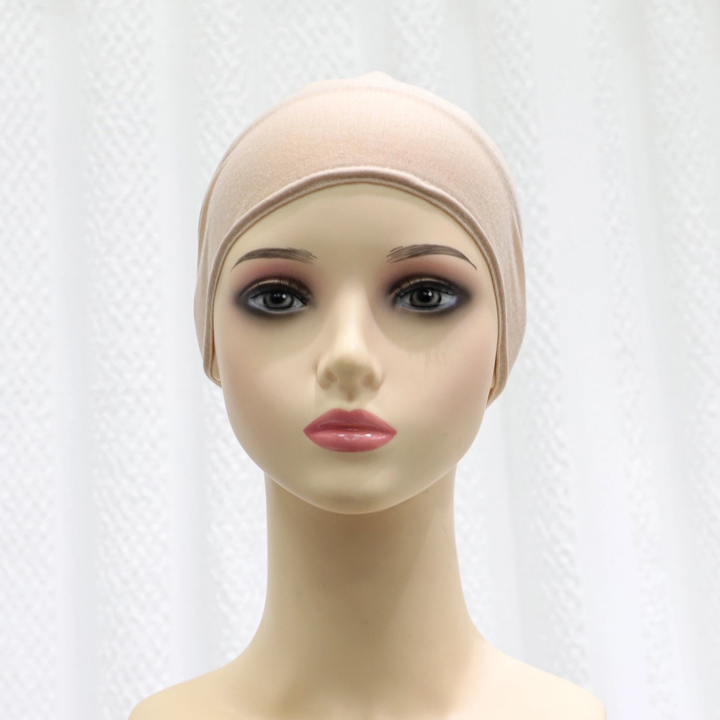 2024 summer new solid color Middle Eastern Malay headscarf solid color Muslim strap bottoming hat headscarf