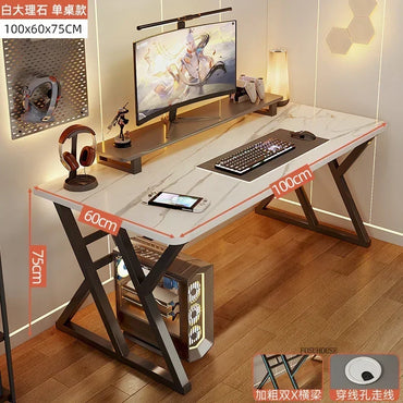 Meja Komputer Desktop Meja Pejabat Meja Isi Rumah Ringkas Meja Permainan Moden dan Set Kerusi Bilik Tidur Meja Kerja Perabot Pejabat 