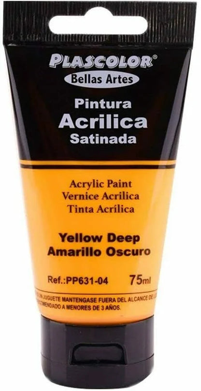 Pinturas Acrílicas para Manualidades y Uso Profesional, Colores, 75ML