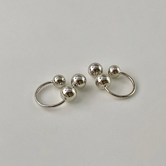 kshmirRetro jenama fesyen logam gaya fesyen anting-anting depan dan belakang gred tinggi aksesori anting-anting wanita mudah hadiah barang kemas 