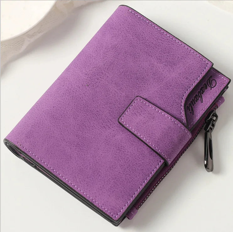 Women Scrub Leather Long Wallet High Quality Ladies Clutch Wallet Lady Purses Large Capacity Wallets Carteira Feminina 5 Choices