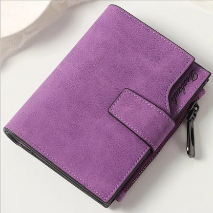 Women Scrub Leather Long Wallet High Quality Ladies Clutch Wallet Lady Purses Large Capacity Wallets Carteira Feminina 5 Choices