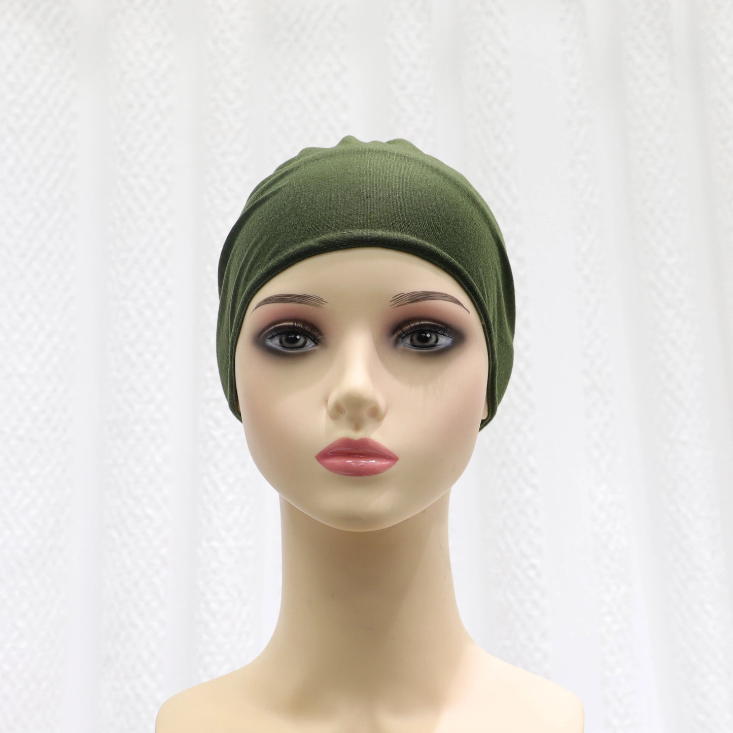 2024 summer new solid color Middle Eastern Malay headscarf solid color Muslim strap bottoming hat headscarf