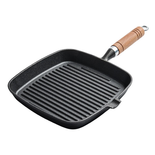 Steak Pan Cast Iron Frying Pan Uncoated Non-stick Cooking Pot Home Cookware 24cm Steak Frying Camping