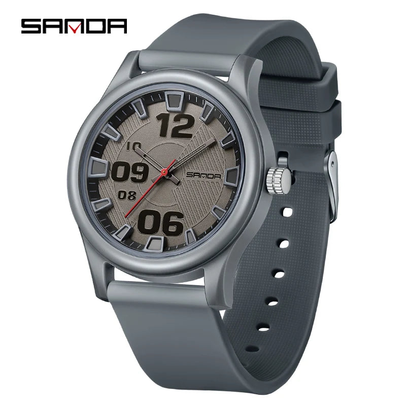 SANDA 3252 Fashion Trend Ladies Boys Young Watch Sports 50M Waterproof Wrist Watch Ladies Watch Casual Clock Relogio Feminino