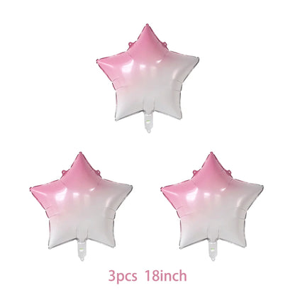 40Inch Colorful Gradient Number Balloon 0-9 Digit Foil Helium Balloon Butterfly Girl Birthday Party Decor Baby Shower Kids Gifts