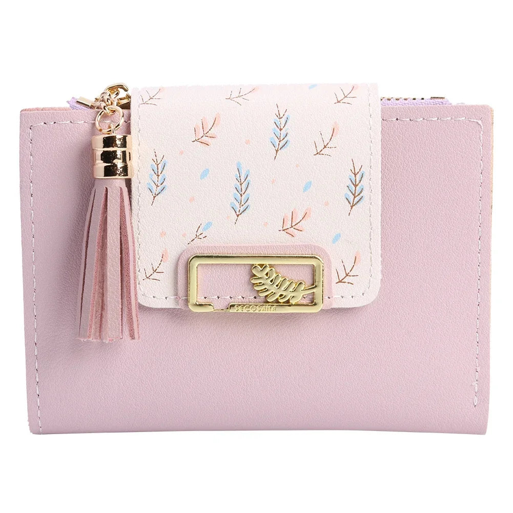 2023 Fashion Ultra-thin Wallet Short Wallet for Woman Mini Coin Purse Ladies Clutch Small Wallet Female Pu Leather Card Holder