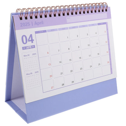 2025 Desk Calendar Office 2024-2025 Spiral Academic Monthly Desktop Supply Table Decorations Delicate Home Supplies