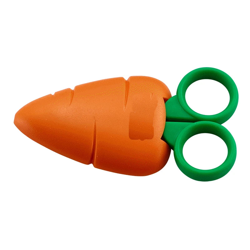 1pc Kawaii Art Knife Hand Carrot Shape Scissors Student Envelope DIY Office Handmade Paper-cut School Children's Stationery