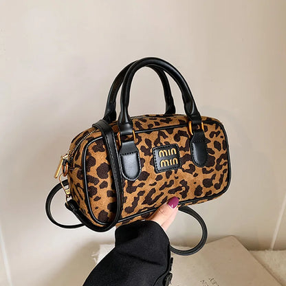 Beg Wanita Jenama Fesyen 2024 Beg Tangan Musim Sejuk Dompet Telefon Cetakan Harimau Retro Beg Selempang Bahu Wanita Beg Beg Hobo Mewah 