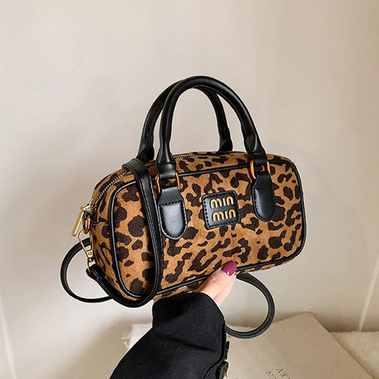 Beg Wanita Jenama Fesyen 2024 Beg Tangan Musim Sejuk Dompet Telefon Cetakan Harimau Retro Beg Selempang Bahu Wanita Beg Beg Hobo Mewah 