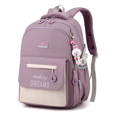 Backpack for Girls Primary School Student Bag 8-14 Years Children Pink Bookbag Kids Satchels Teenagers Knapsack Mochila Femenina