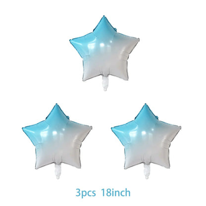 40Inch Colorful Gradient Number Balloon 0-9 Digit Foil Helium Balloon Butterfly Girl Birthday Party Decor Baby Shower Kids Gifts