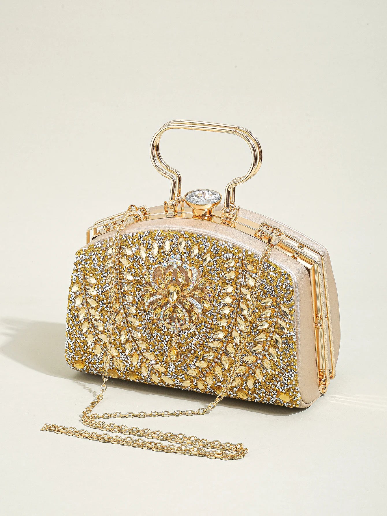 Beg Makan Malam Mini Beads Elegant Beads Satchel, Beg Tangan Parti Mewah Berkilauan Klasik Untuk Wanita, Hadiah Festival Untuk Wanita 