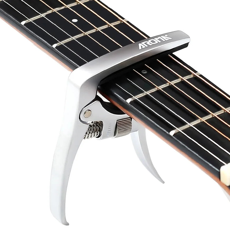 AROMA AC-30 Guitar Capo for Acoustic Guitar and Electric Guitar Pressure Tension Adjustable Guitar Accessories