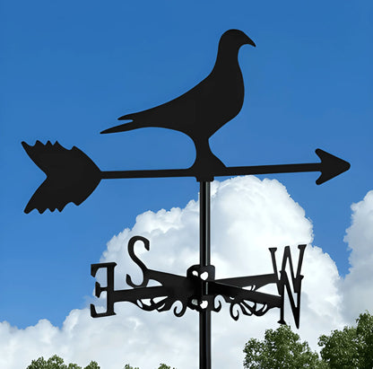 Garden Decorations Outdoor Wind Vane Greenhouse Garden Supplies Witch Dog Sailboat Eagle Rooster Weather Vane Shed Roof Iron Art