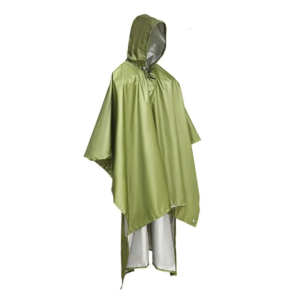 3 In 1 Outdoor Military Waterproof Raincoat Rain Coat Men Raincoat Women Awning From The Rain Motorcycle Rain Poncho Picnic Mat