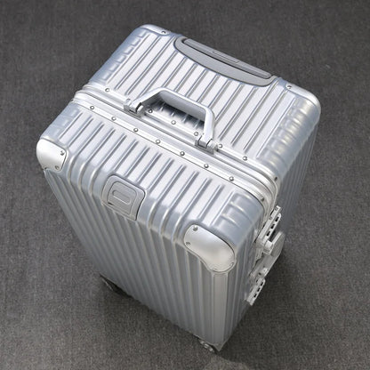 Thickened Aluminium Frame Trolley Case Universal Wheel Oversized Capacity Suitcase Abroad Consignment Toolbox 32/24 Inch Luggage