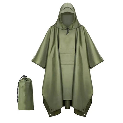 3 In 1 Waterproof Motorcycle Raincoat Rain Cover Motobike Rain Coat Moto Rain Suit Outdoor Military Raincoat Hooded Sleeve