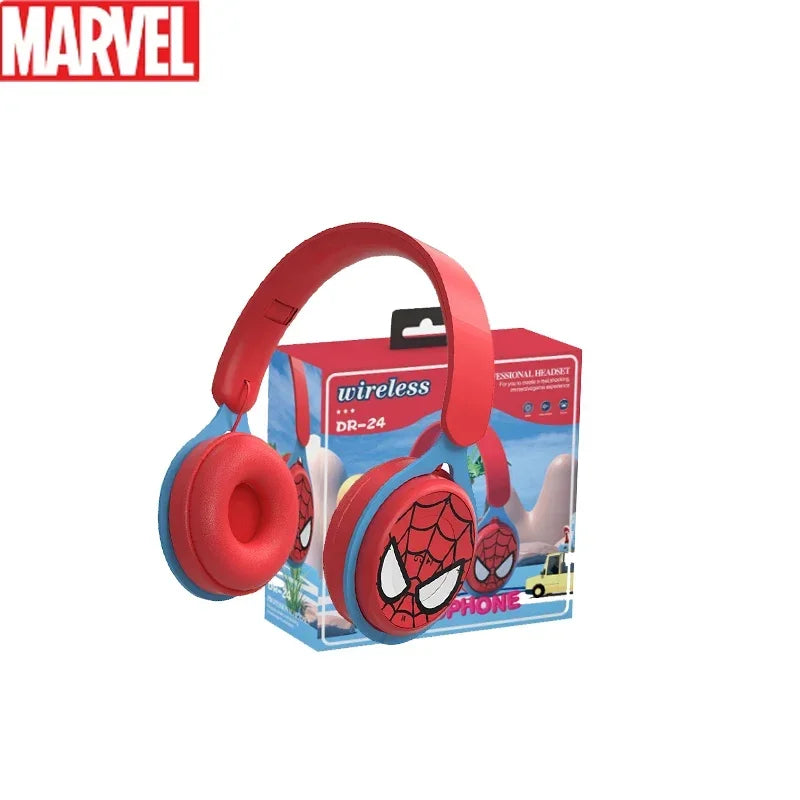 Disney Marvel Y08 Steel Mickey Wireless Earphones Blutooth Surround Stereo Foldable Earphones Laptop Earphones with Microphone