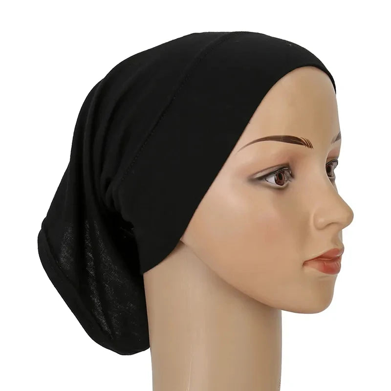 Ramadan Hijab Undercap Head Cover Instant Cotton Bonnet Hijabs for Women Muslim Turbans Inner Cap Turbante Muslim Women Hijab