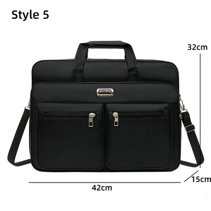 Business Laptop Briefcase Men Waterproof Oxford Handbag Office Documents Messenger Shoulder Bags Large Executive Satchel XA303C