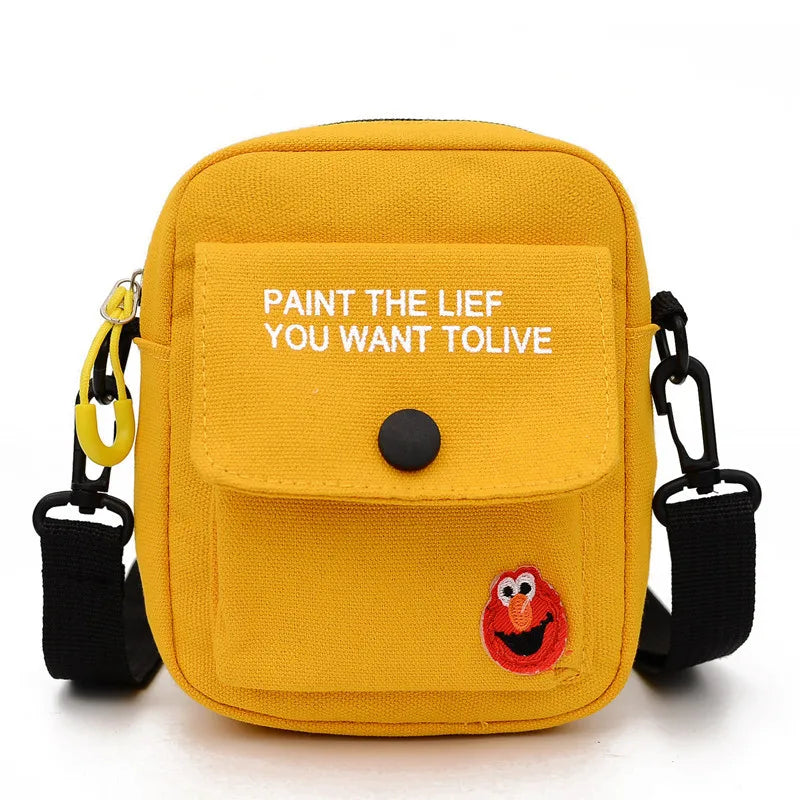 Beg Crossbody Kanak-kanak Beg Kanvas untuk Ibu Lelaki Beg Kanak-kanak untuk Dompet Perempuan dan Beg Tangan Beg Kelas untuk Perempuan Beg Bahu Wanita Сумка 