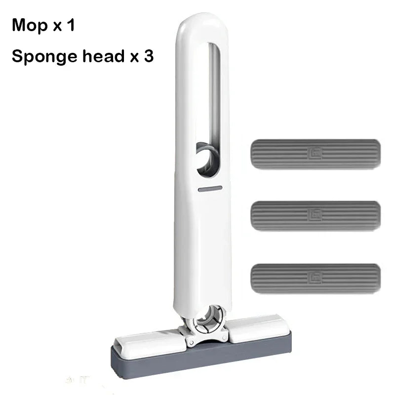 Sponge Straw Cleaning Small Cleaner Mini Mop Powerful Squeeze Folding Home Self-squeezing Floor Washing Mops Clean Tools