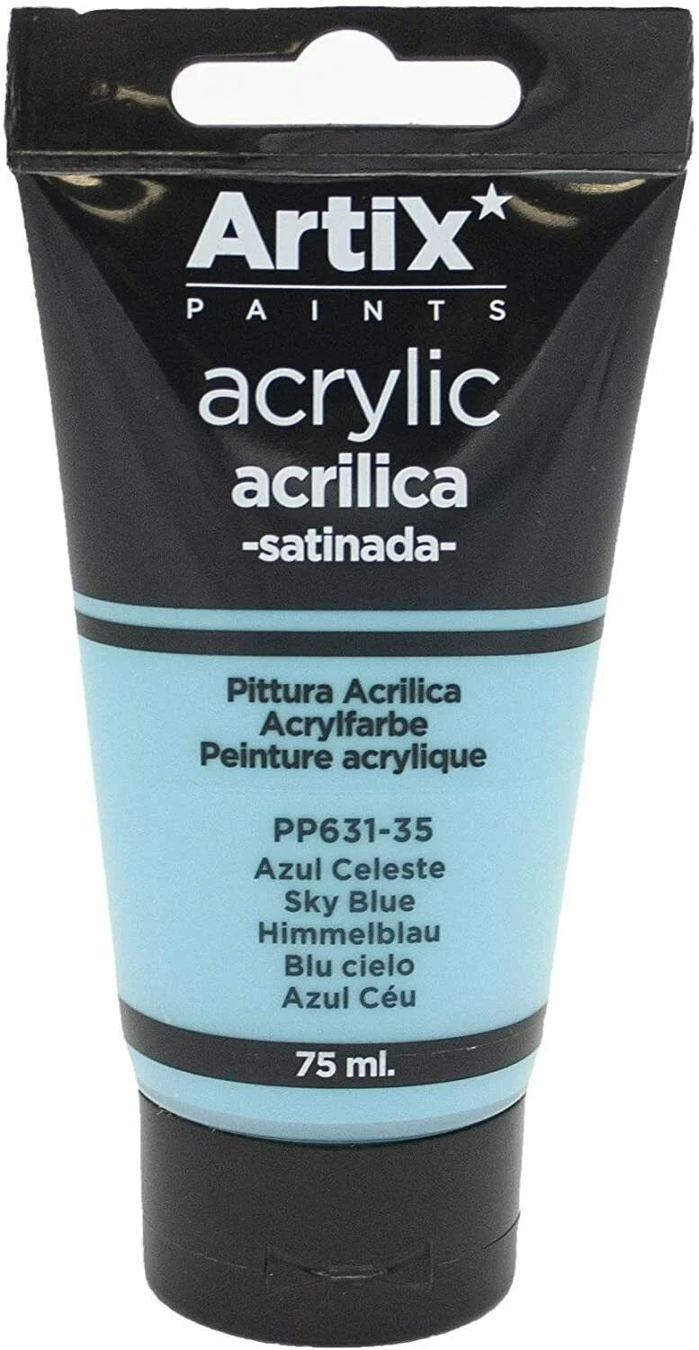 Pinturas Acrílicas para Manualidades y Uso Profesional, Colores, 75ML