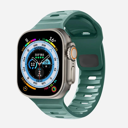 Tali Silikon Asli Baru untuk Jam Tangan Apple Ultra 49mm Gelang Sukan Siri iWatch 9 8 7 45mm 41mm 6 5 4 3 SE2 44mm 40mm Band 