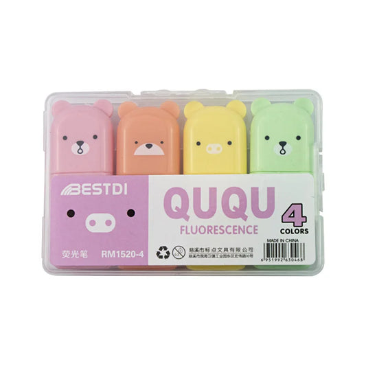 6pcs/Set Cute Cartoon Mini Highlighter Pens Kawaii Macaron Colors Markers Diary Highlighter Stationery School Office Accessories