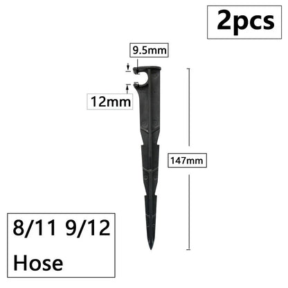 3/8" 8mm Penyambung Hos Taman 8/11 Hingga 4/7 3/5mm Pengurangan Hos Pemisah Air Tee Siku Hujung Palam Titisan Sistem Pengairan 