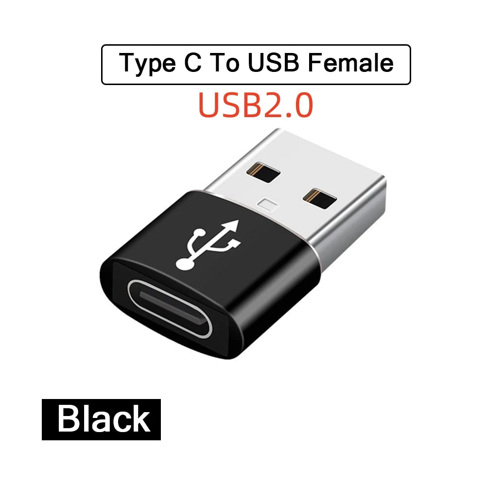 2PCS USB 3.0 To Type C OTG Charger Adapter Connector Type-C to USB Male To Type-c Adapt Converter for PC MacBook Car USB ipad