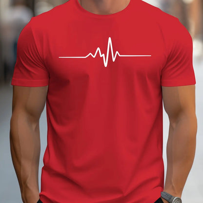 Mens T Shirt Gym Summer Simpler Graphic Print T-Shirts Daily Training Sportswear Round Neck Short Sleeved Running T-Shirt Tops