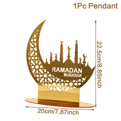Hiasan Akrilik Ramadan Mubarak Hiasan Ramadan Kareem 2024 Eid Mubarak Hiasan Pesta Muslim Islam Bekalan Hari Raya Aidilfitri 