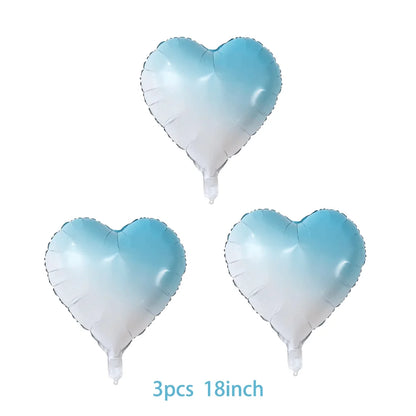 40Inch Colorful Gradient Number Balloon 0-9 Digit Foil Helium Balloon Butterfly Girl Birthday Party Decor Baby Shower Kids Gifts
