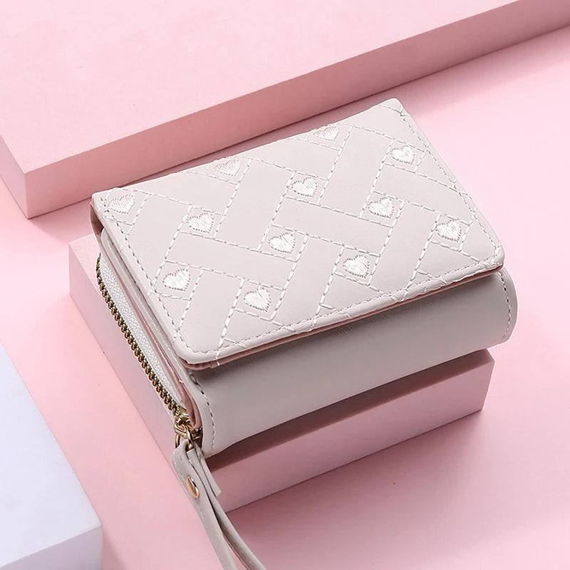 Wallets for Women Kawaii Cute Wallet Luxury Designer Lady Wallet Pink Purse Womens Wallet Small Women Leather Wallet Coin Purse