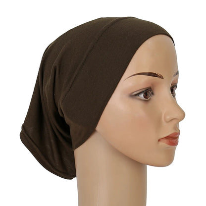 Ramadan Hijab Undercap Head Cover Instant Cotton Bonnet Hijabs for Women Muslim Turbans Inner Cap Turbante Muslim Women Hijab