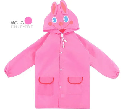 Cartoon Animal Style Waterproof Kids Baby Raincoat for Children Rain Coat Rainwear Student Poncho Rain Coat Kids