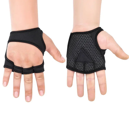 Weightlifting Gloves for Men Women Training Sport Gloves Body Building Gym Half Finger Non-Slip Hand Wrist Palm Protector Gloves